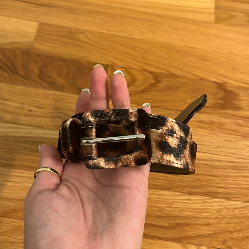 Urban outfitters leopard belt